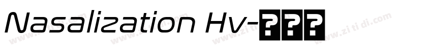 Nasalization Hv字体转换